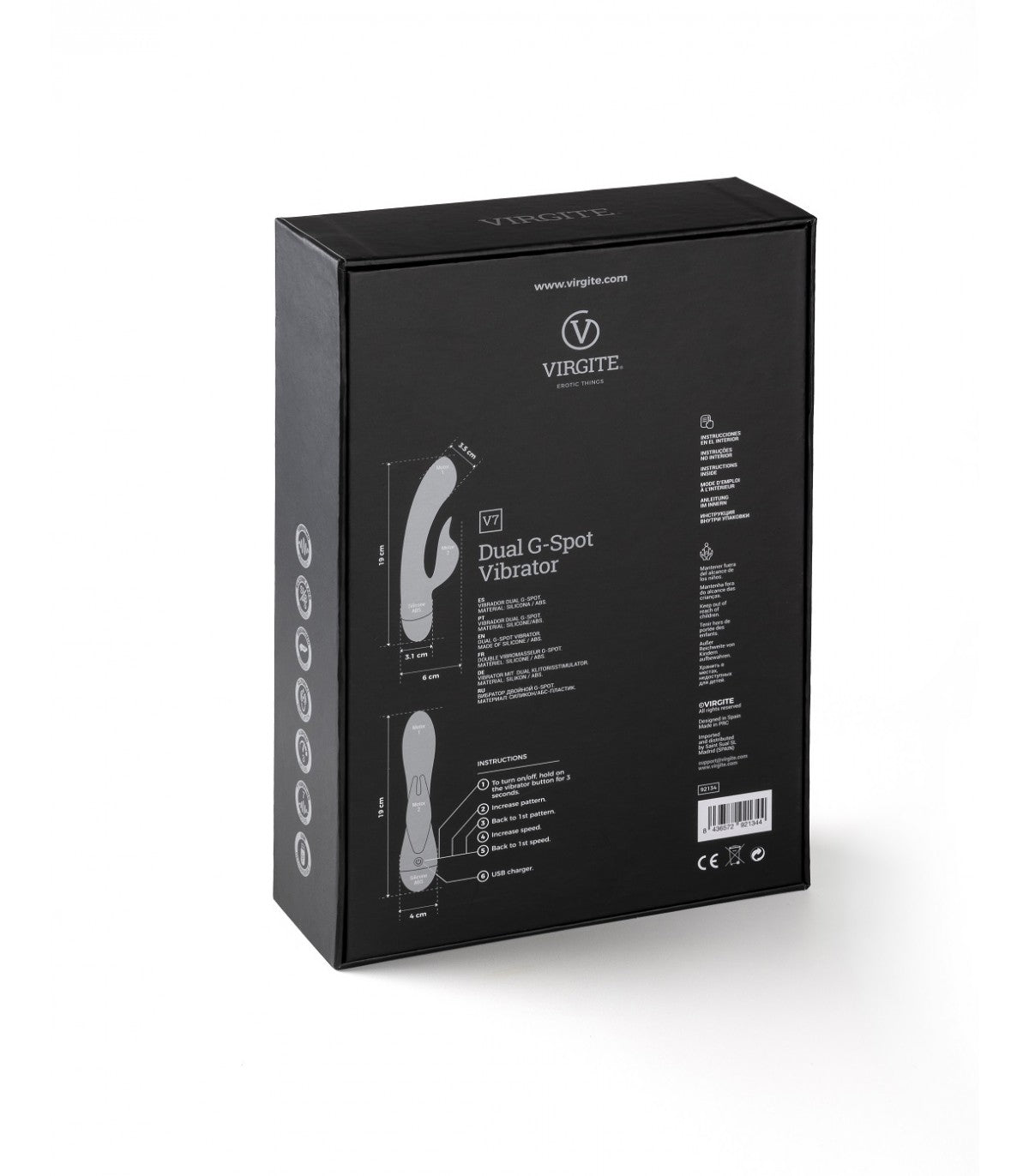 VIBRATORE RICARICABILE V7 VIOLA