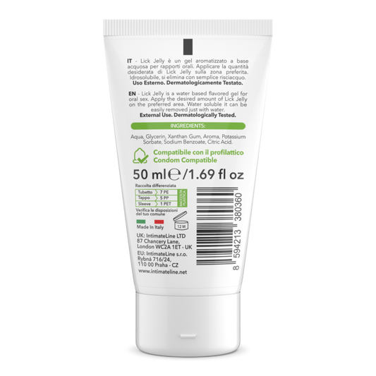 Lick Jelly Commestibile alla Mela Verde - 50 ml