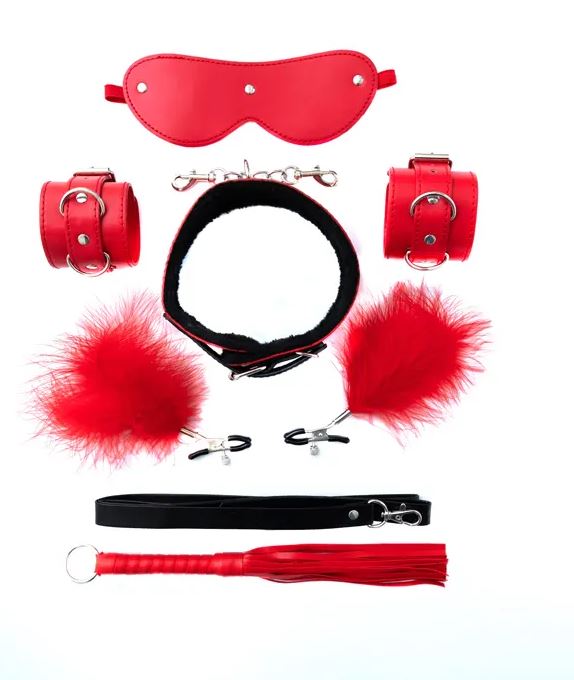 Fantasy Fetish - Set BDSM 6 Pezzi - Rosso