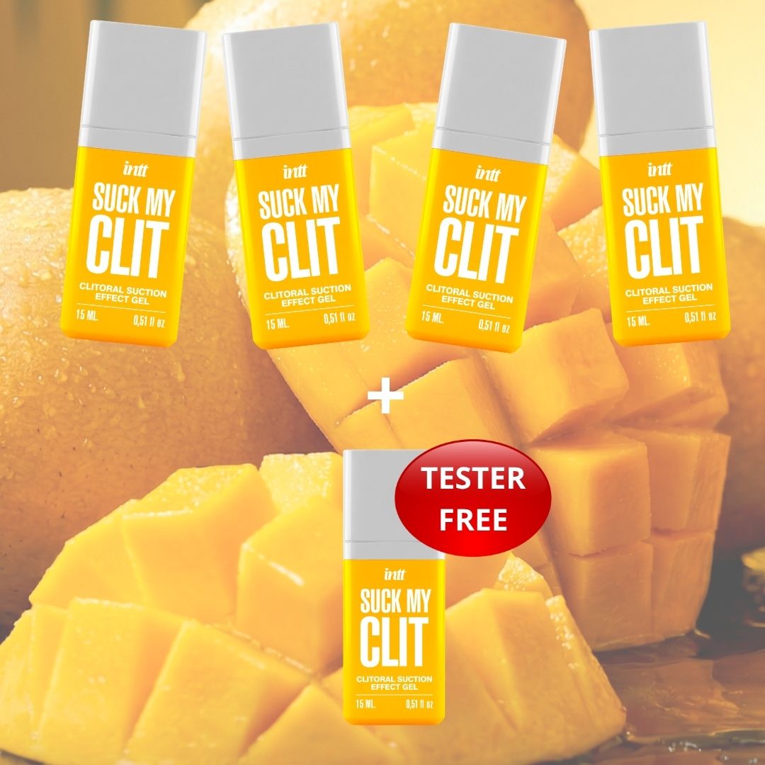 Intt - PROMO 4+1 tester omaggio - Gel Clitorideo Kissable Effetto Suzione - Mango