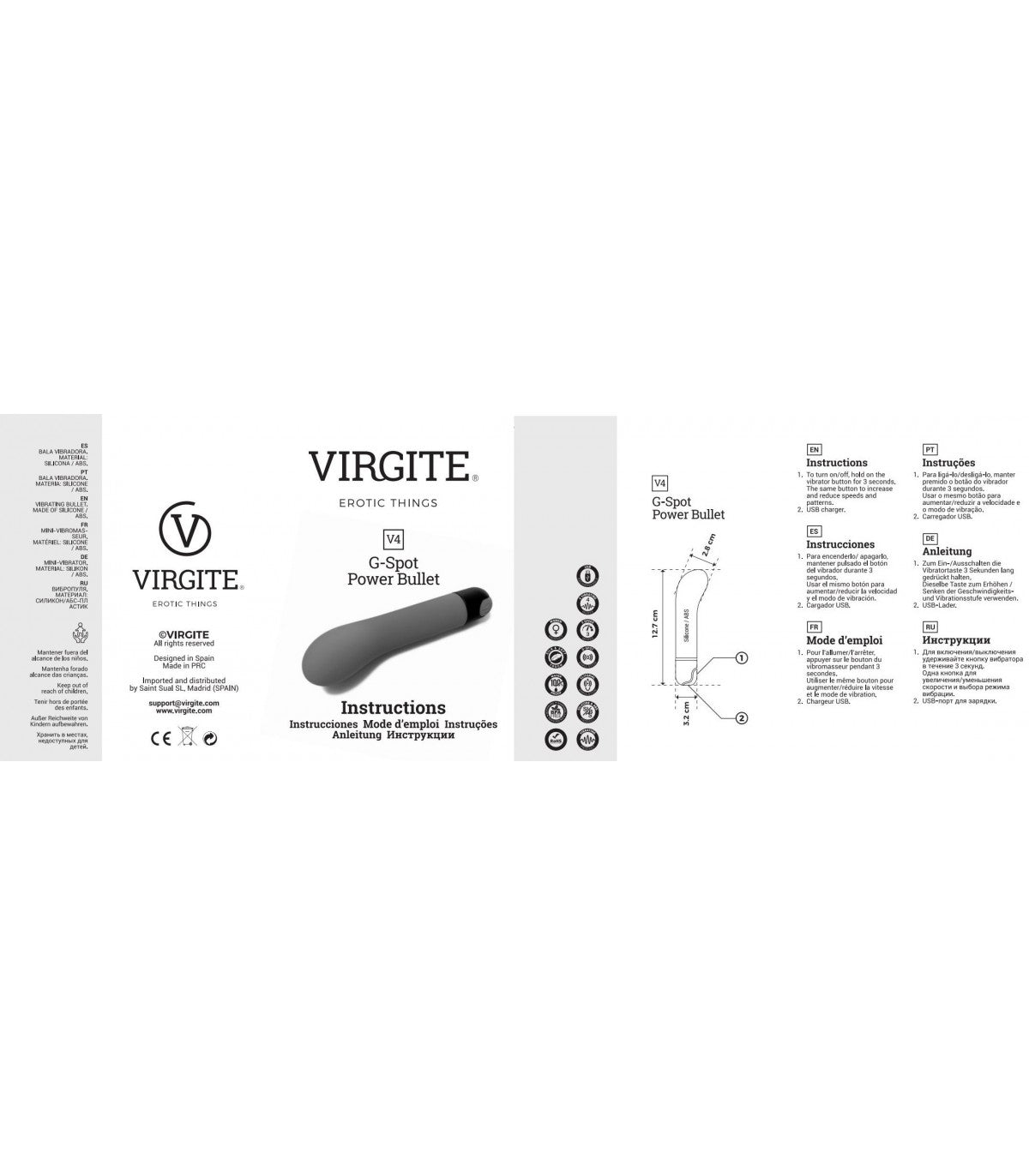 G-SPOT V4 BULLET VIBRANTE BLU