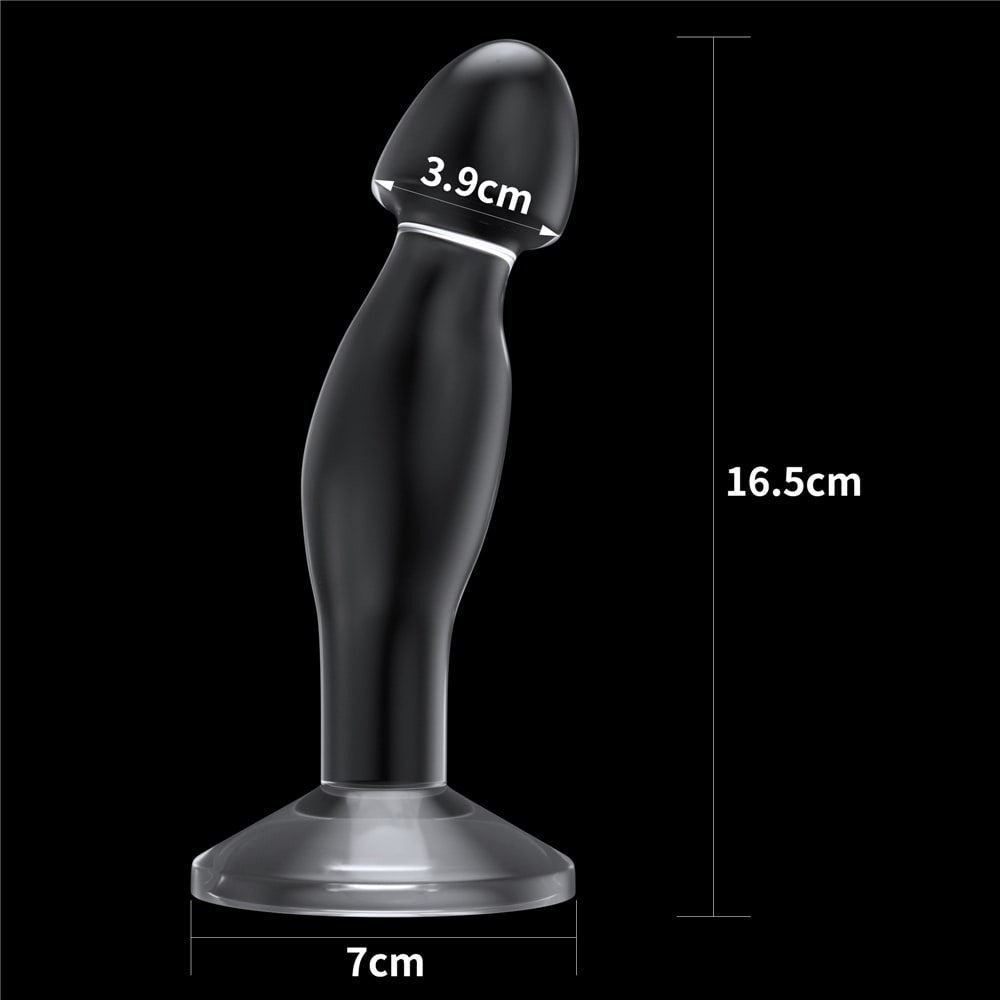 Plug prostatico trasparente impeccabile da 6,5''