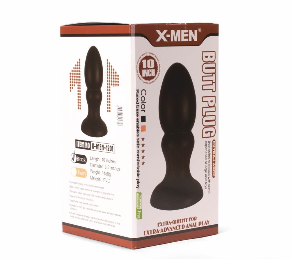 X-MEN 10" Plug anale enorme nero 1