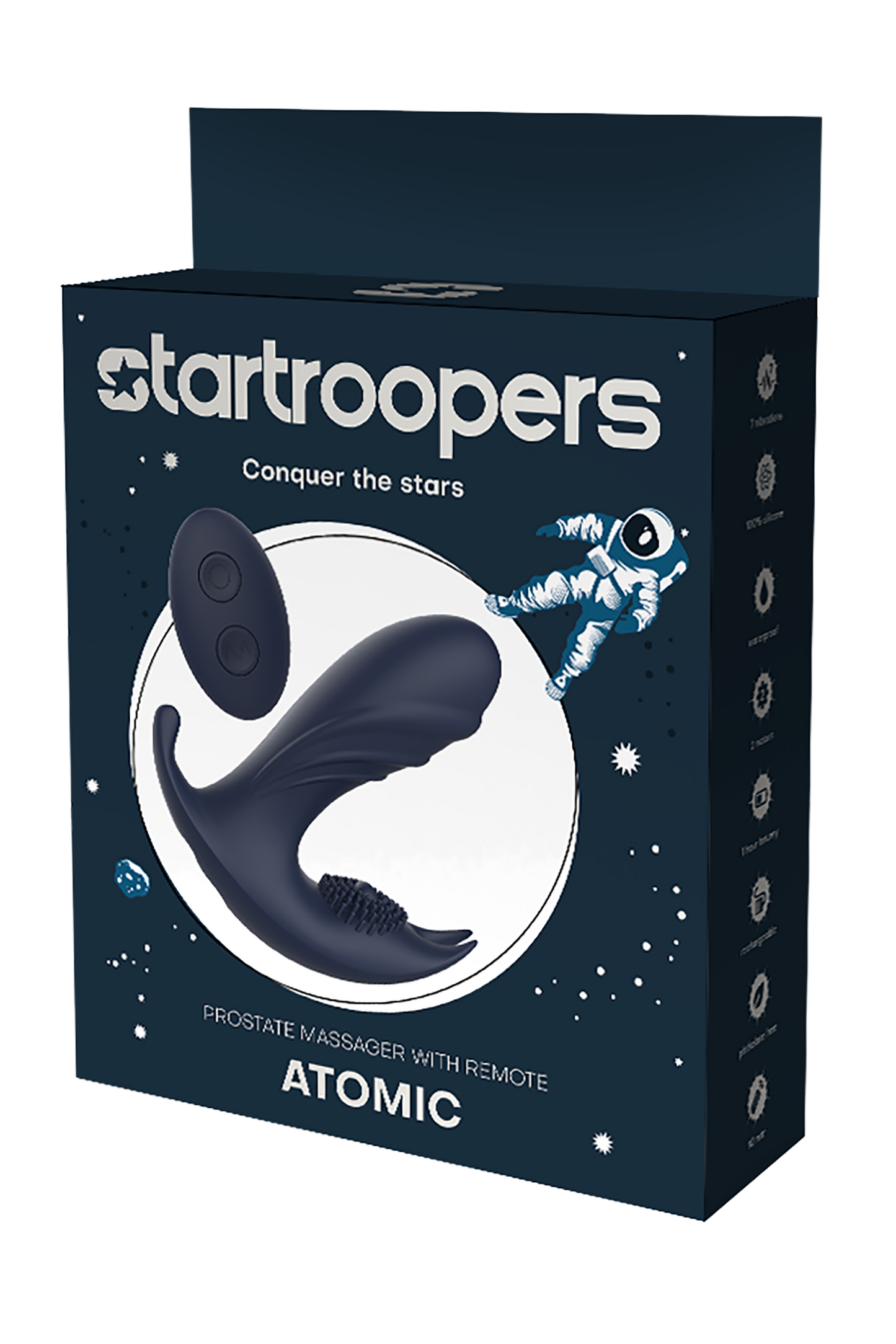 Massaggiatore prostatico atomico Startroopers con telecomando