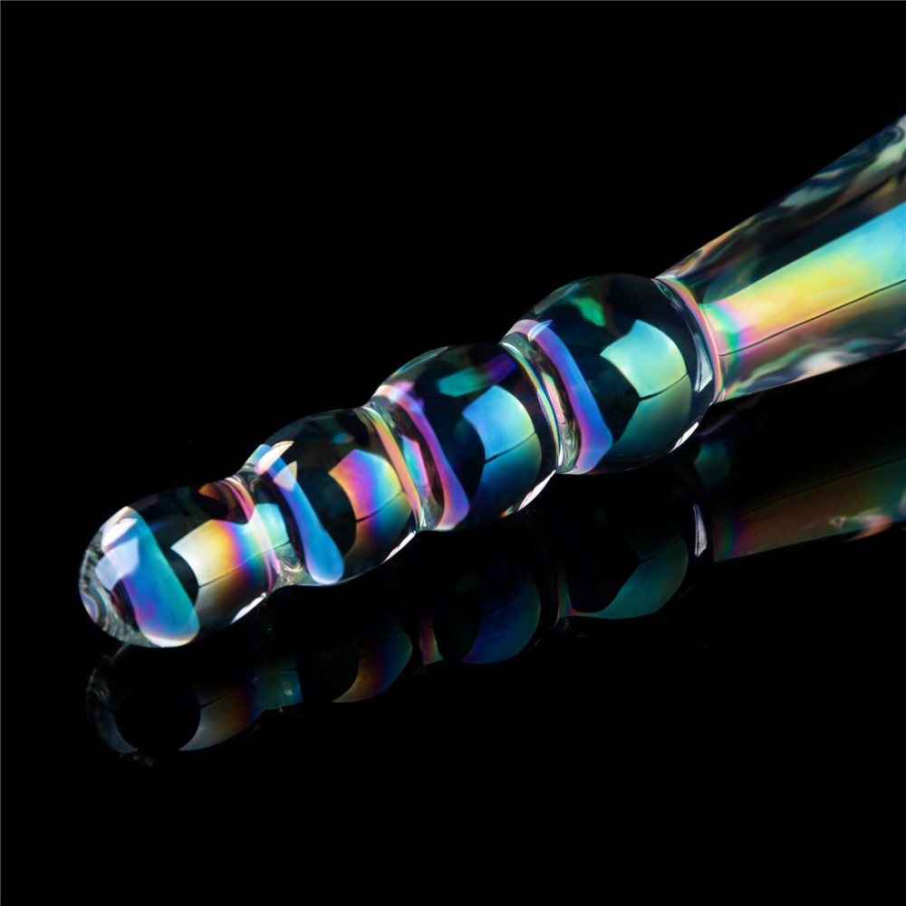 Dildo in vetro Twilight Gleam - Rising Ripples