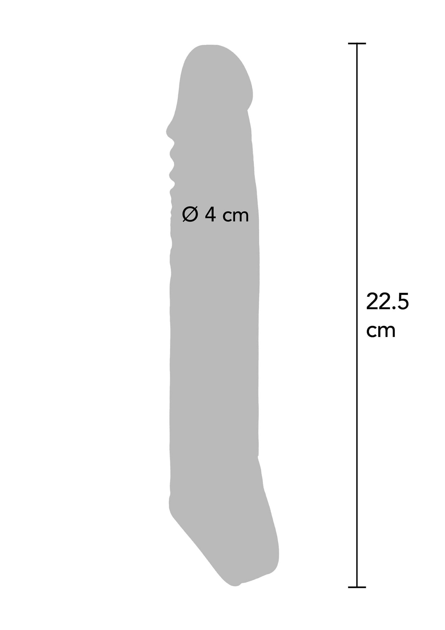 Manicotto di estensione TPE XL 22,5 cm pelle