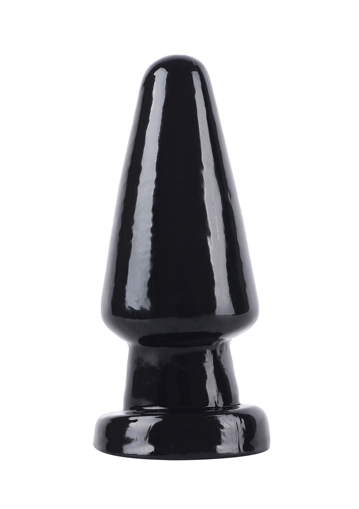 Plug anale con testa conica grande 17 cm nero