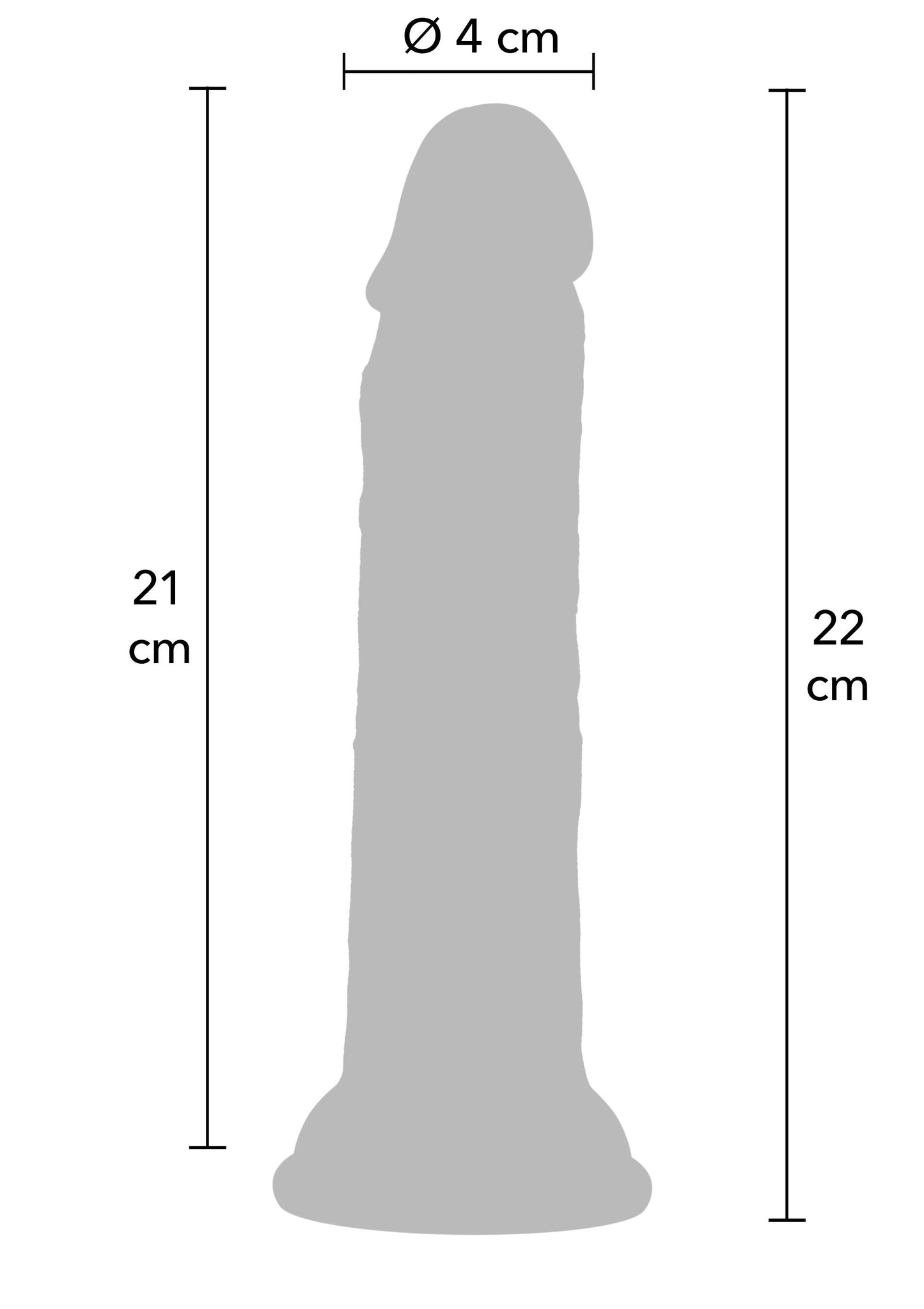 Dildo realistico in silicone liquido 23 cm nero