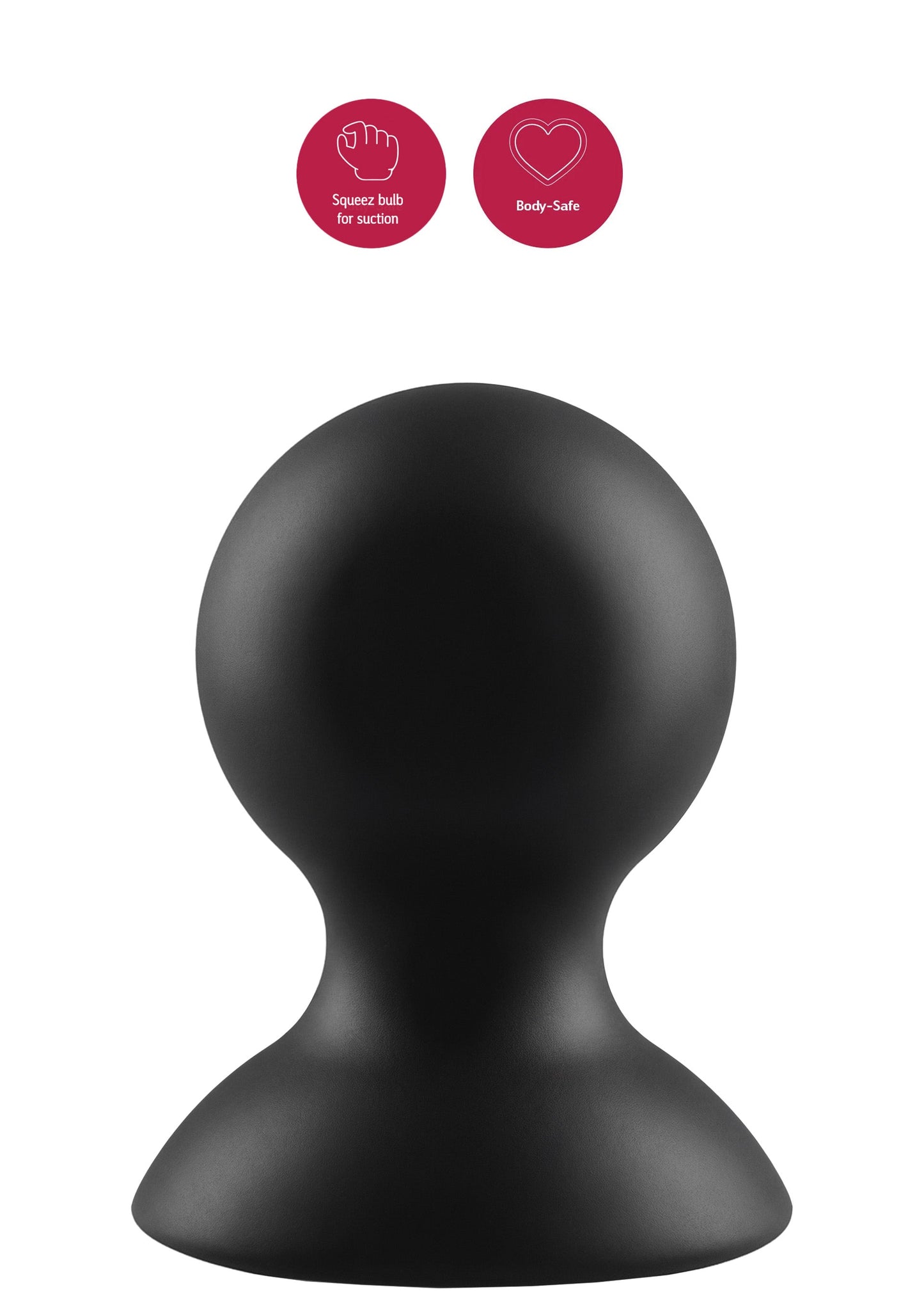 Ventose per capezzoli in silicone M nere
