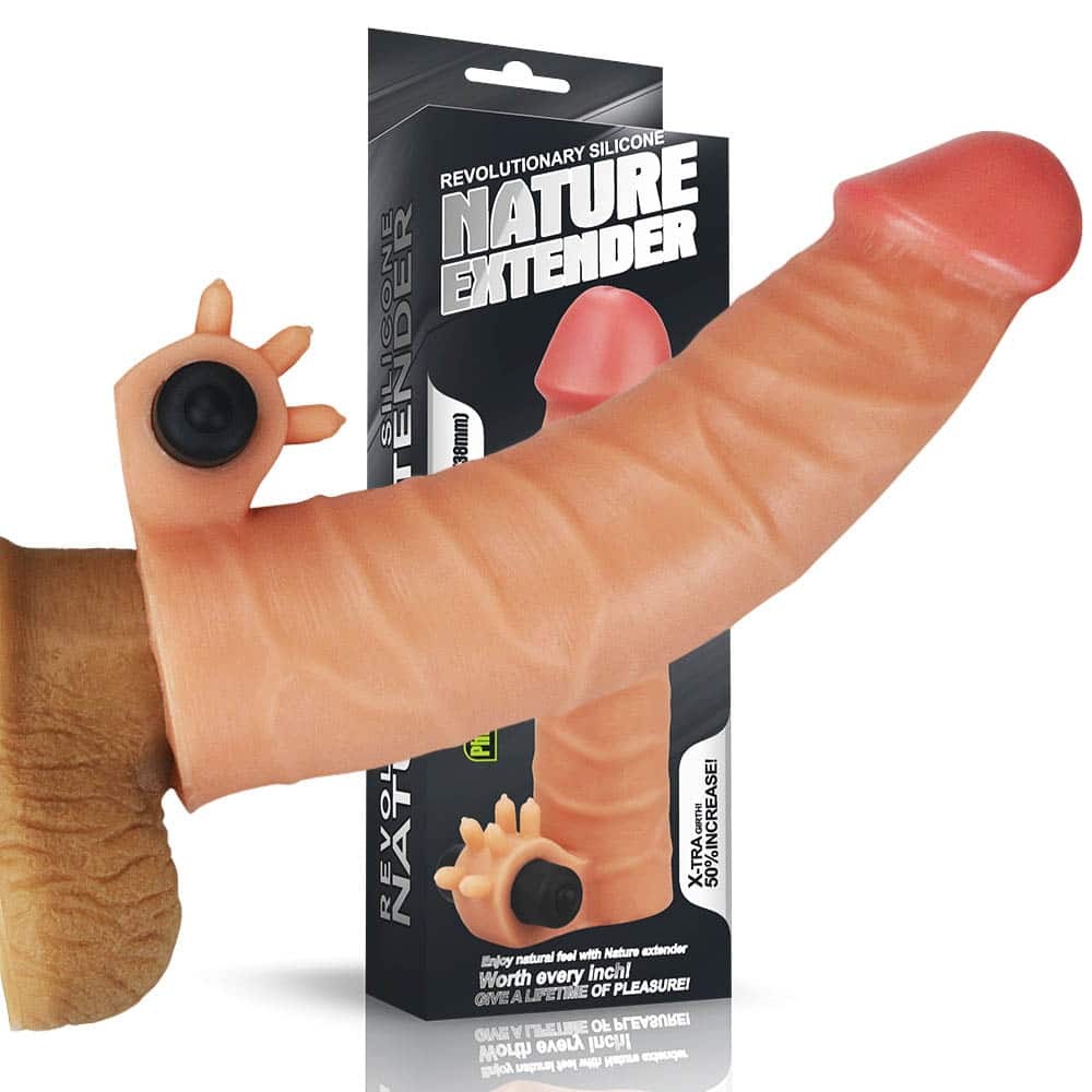Aggiungi estensore vibrante in silicone da 1,5"