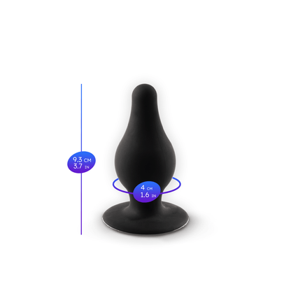 Silexd - Premium Silicone Plug Taglia M - Nero