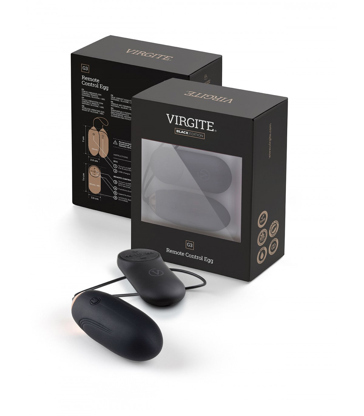 G3 UOVO VIBRANTE RICARICABILE BLACK EDITION