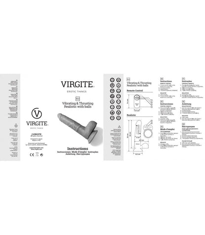 VIBRATORE REALISTICO SU E GIÙ R13" 20CM CON TELECOMANDO"