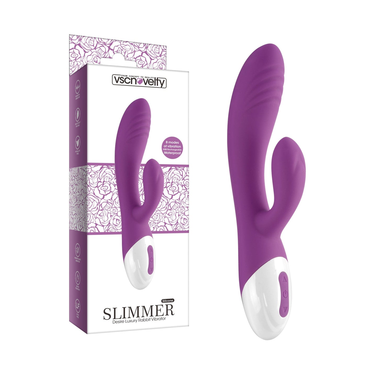 VSC Novelty - Vibratore Rabbit Desire Luxury - Slimmer