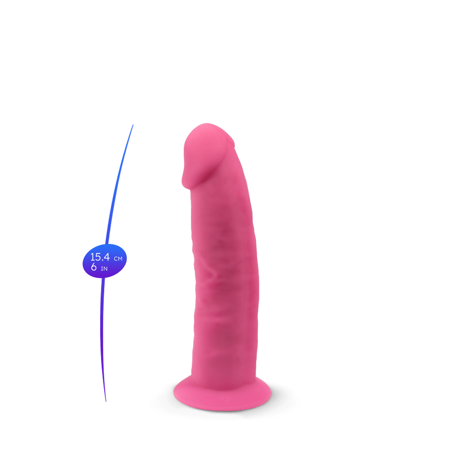 Silexd - Dildo Premium Silicone Mod.2 6'' - Glow in the Dark