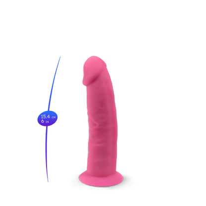 Silexd - Dildo Premium Silicone Mod.2 6'' - Glow in the Dark