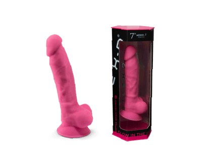 Silexd - Dildo Premium Silicone Mod.1 7'' - Glow in the Dark