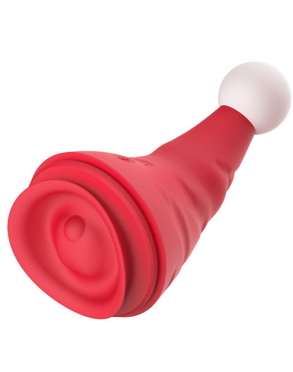 Vibratore Punto G Cappello Natalizio con Stimolatore Clitorideo