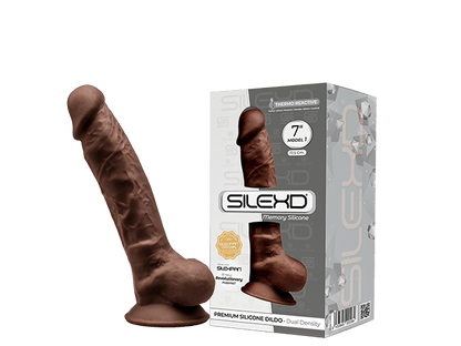 Silexd - Dildo Premium Silicone Mod. 1 7" - Marrone