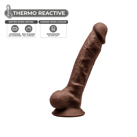 Silexd - Dildo Premium Silicone Mod. 1 7" - Marrone