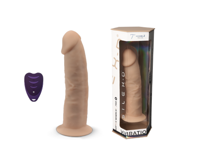 Silexd - Vibratore Premium Silicone Mod.2 7'' + Controllo Remoto - Color Carne
