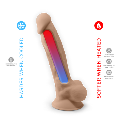 Silexd - Vibratore Premium Silicone Mod.1 8'' + Controllo Remoto - Color Carne