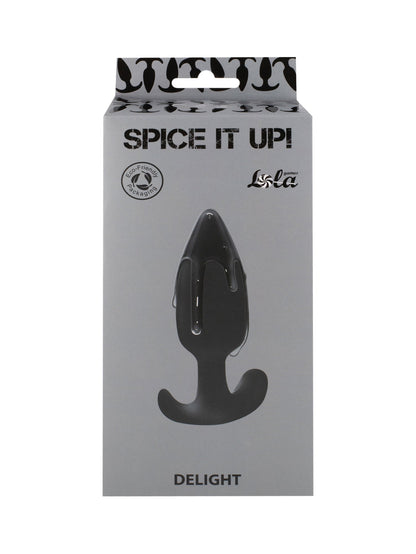 Lola Games -  Plug Anale con Pallina in Metallo Delight - Nero