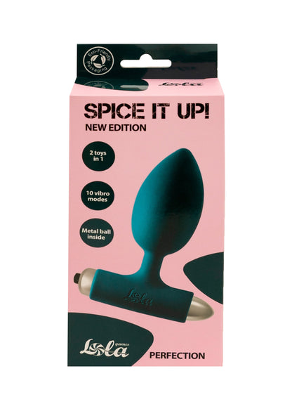 Lola Games - Plug Anale Vibrante con Pallina in Metallo Perfection - Blu
