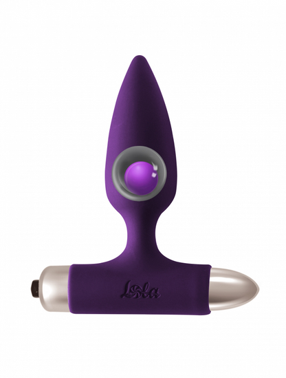 Lola Games - Plug Anale Vibrante con Pallina in Metallo Glory - Viola