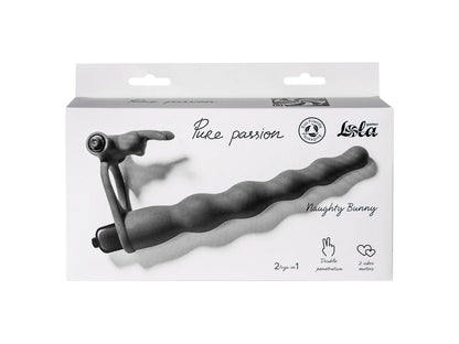 Lola Games - Dildo per Doppia Penetrazione Bunny - Nero