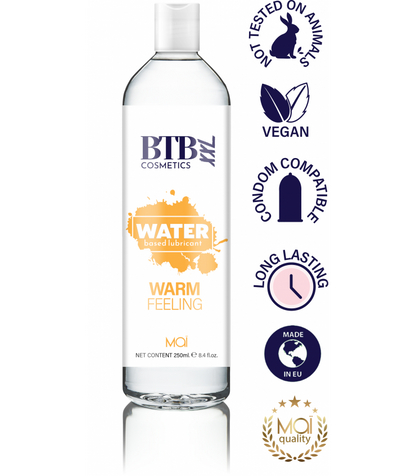 BTB Cosmetics - Lubrificante Base Acqua Effetto Riscaldante - 250 ml