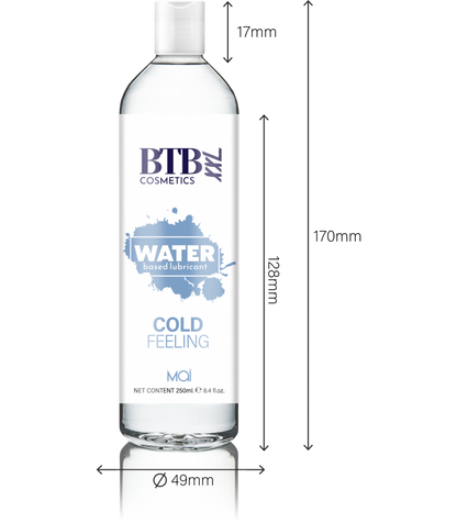BTB Cosmetics - Lubrificante Base Acqua Effetto Freddo - 250 ml