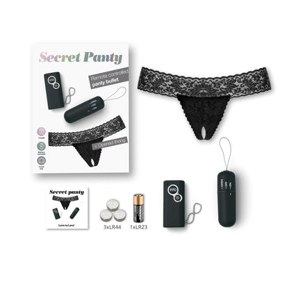 Love to Love - Secret Panty - Nero
