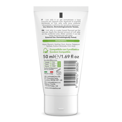 Lick Jelly Commestibile alla Mela Verde - 50 ml