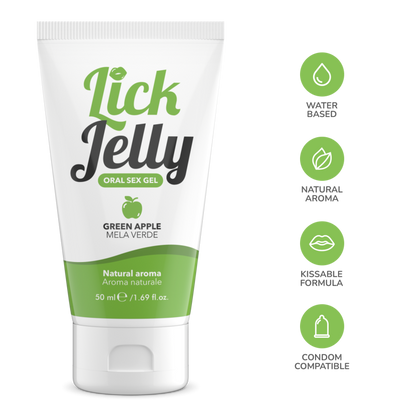 Lick Jelly Commestibile alla Mela Verde - 50 ml