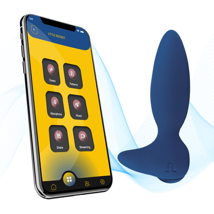 Adrien Lastic - Vibratore Anale + App Little Rocket II - Blu