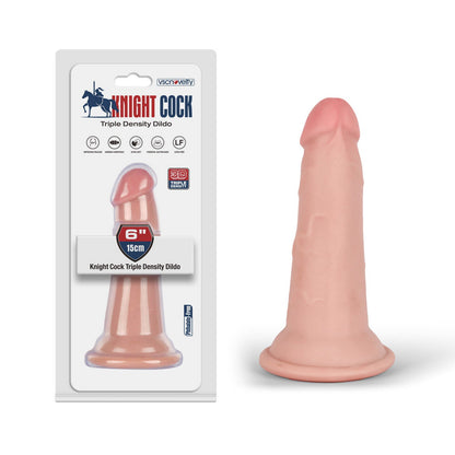 VSC Novelty - Knight Cock 3D Triple Density Dildo - 6"
