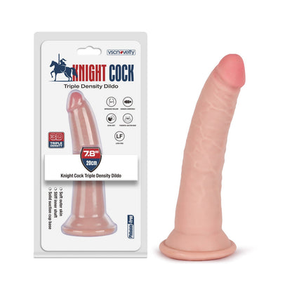 VSC Novelty - Knight Cock 3D Triple Density Dildo - 7.8"