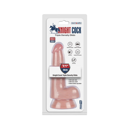 VSC Novelty - Knight Cock 3D Triple Density Dildo - 7.1"