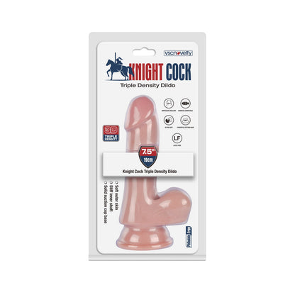 VSC Novelty - Knight Cock 3D Triple Density Dildo - 7.5"