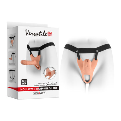VSC Novelty - Strap-on con Dildo Cavo (Hollow) - 6" - Color Carne