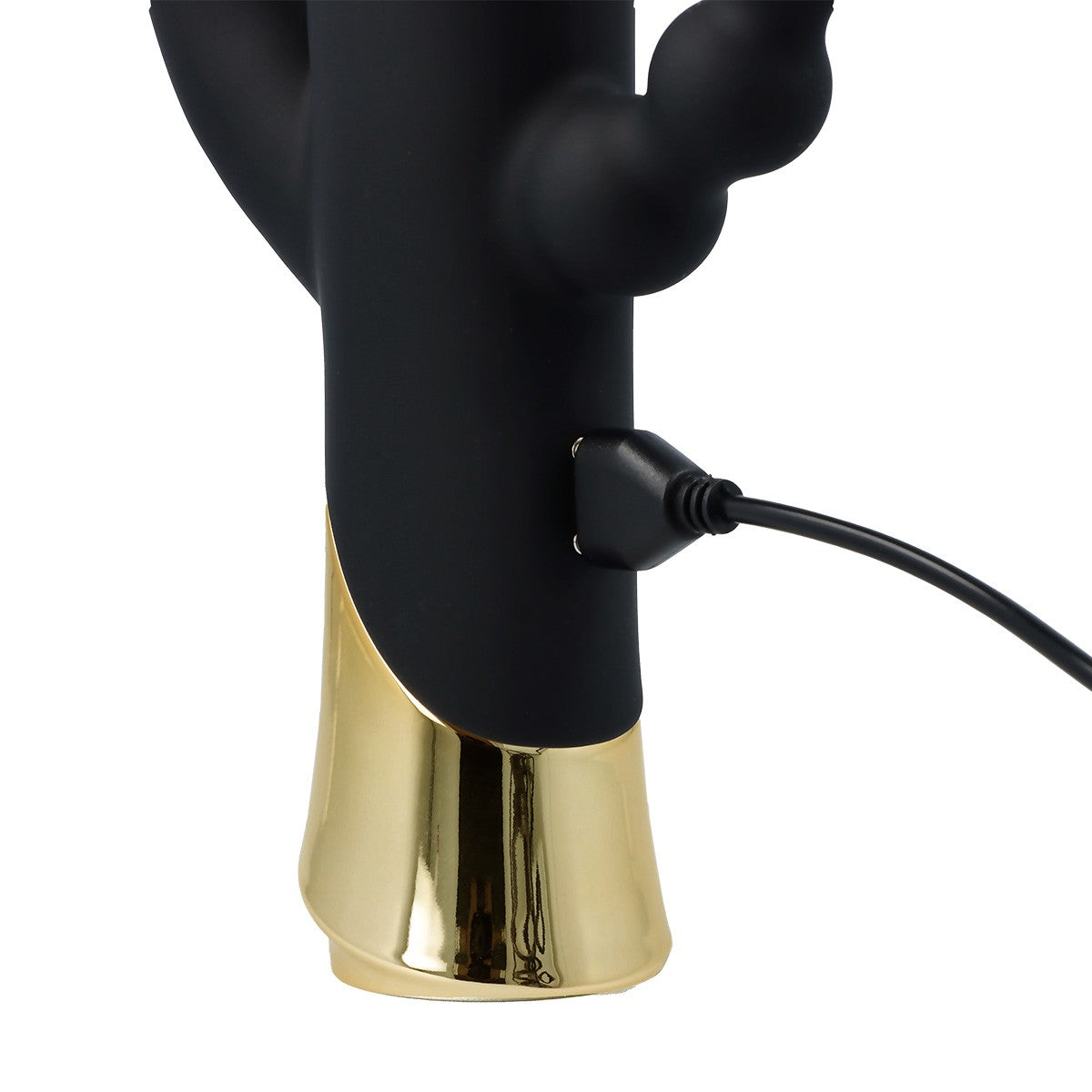 VIBRATORE CONIGLIO RICARICABILE HARLEQUIN CON FORMA DILDO GIREVOLE