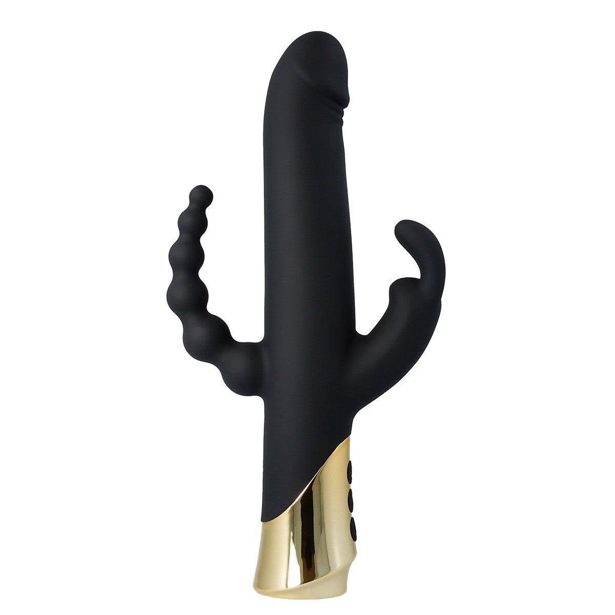 VIBRATORE CONIGLIO RICARICABILE HARLEQUIN CON FORMA DILDO GIREVOLE