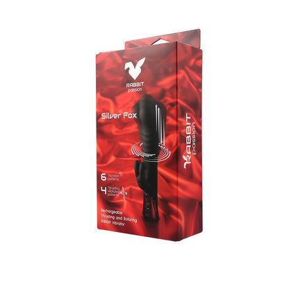 VIBRATORE CONIGLIO RICARICABILE SILVER FOX A SPINTA E ROTAZIONE