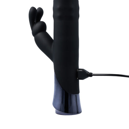 VIBRATORE CONIGLIO RICARICABILE SILVER FOX A SPINTA E ROTAZIONE