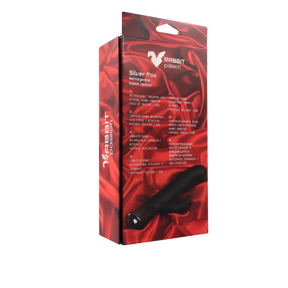 VIBRATORE CONIGLIO RICARICABILE SILVER FOX A SPINTA E ROTAZIONE
