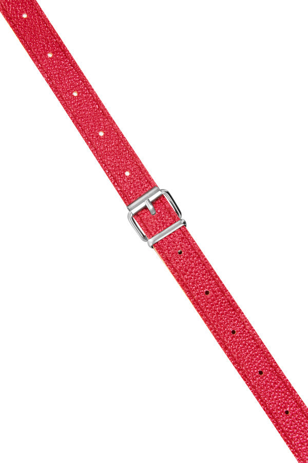 Fetish Tentation - Strap-On Harness Vibrante 15,5 cm - Rosso
