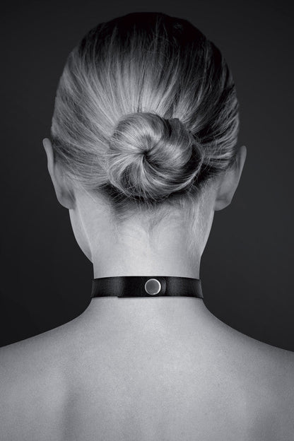 Bijoux Pour Toi - Collare con Anello Doppio - Nero