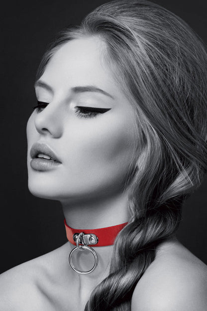 Bijoux Pour Toi - Collare con Anello - Rosso