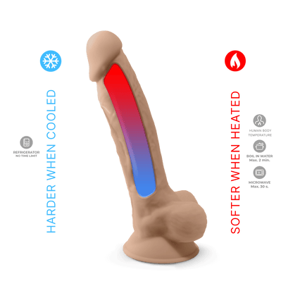 Silexd - Dildo Premium Silicone MOD.1 8'' - Color Carne